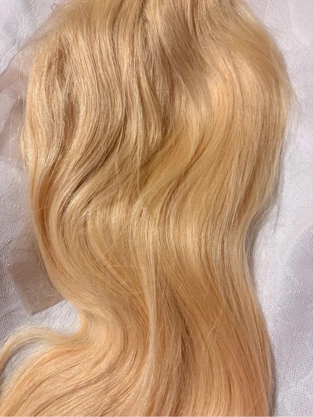 30” Blonde 613 Straight Lace Front 13x4 Human Hair Wig - Natural Hairline